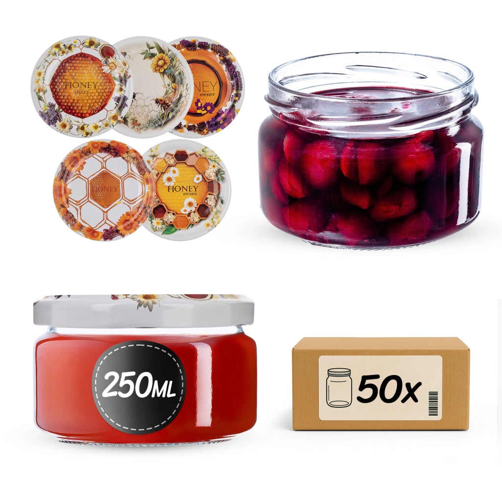 KADAX Słój Klara 250ml fi82 TO-250/1 pakiet 50szt