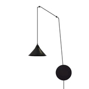 Lampada a parete ABRAMO in acciaio nero opaco