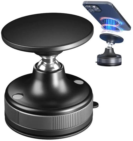 Supporto per telefono - Supporto per aspirapolvere - Supporto magnetico per telefono cellulare - Utilizzabile in ogni luogo - Rotativo - Specchio da bagno, cucina, ufficio - Influencer - Supporto per telefono per auto