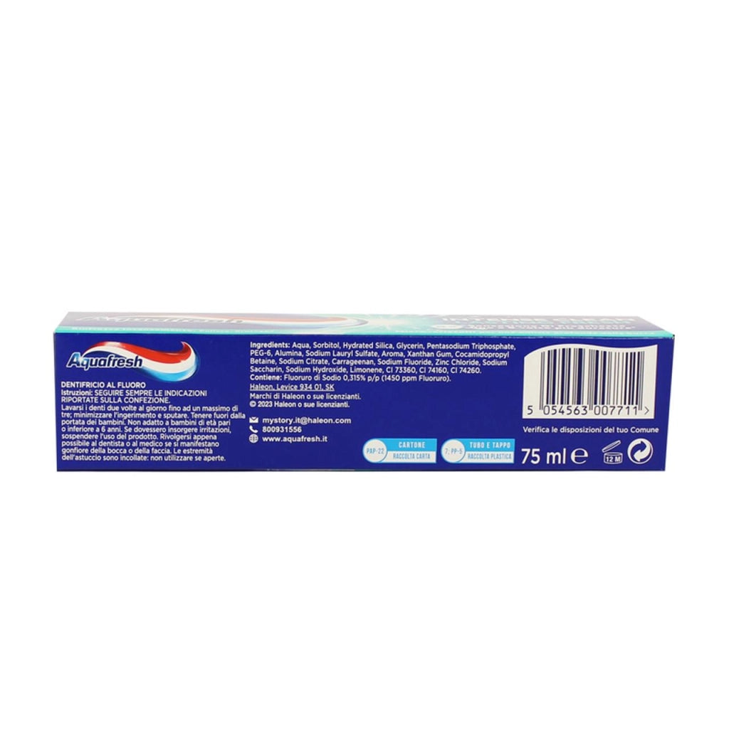 AQUAFRESH SET 6 DENTIFRICI INTENSE CLEAN LASTING FRESH 75 ML L'UNO PRODOTTI PER DENTI
