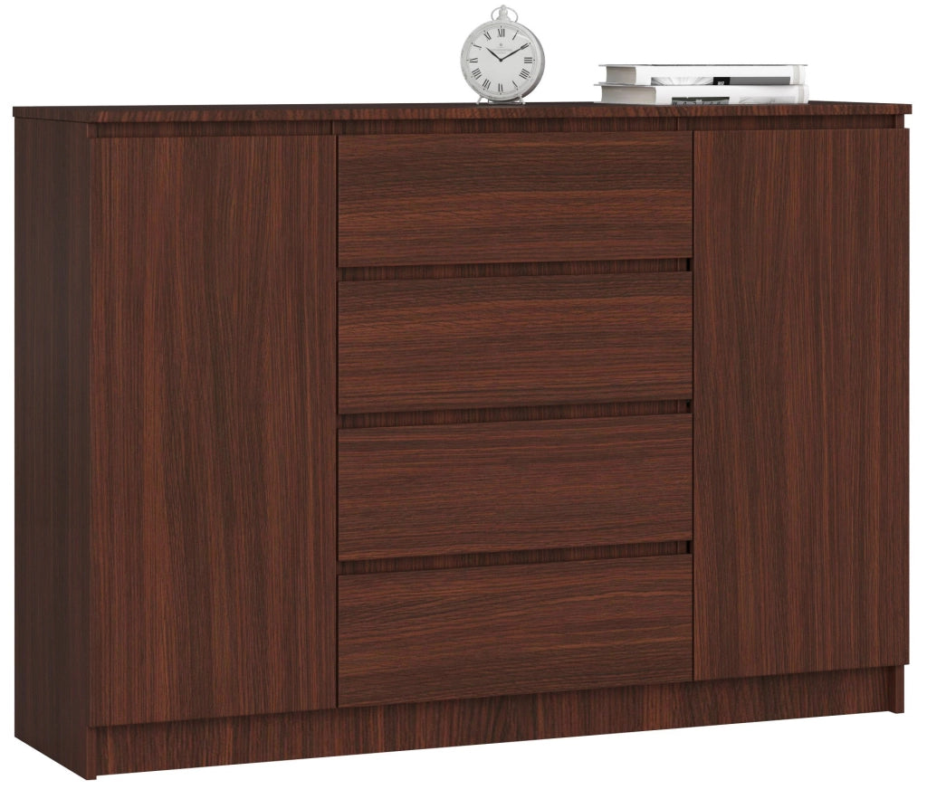 Cassettiera AKORD K140 Wengé 138 cm 2 ante 4 cassetti 138x40x99 cm