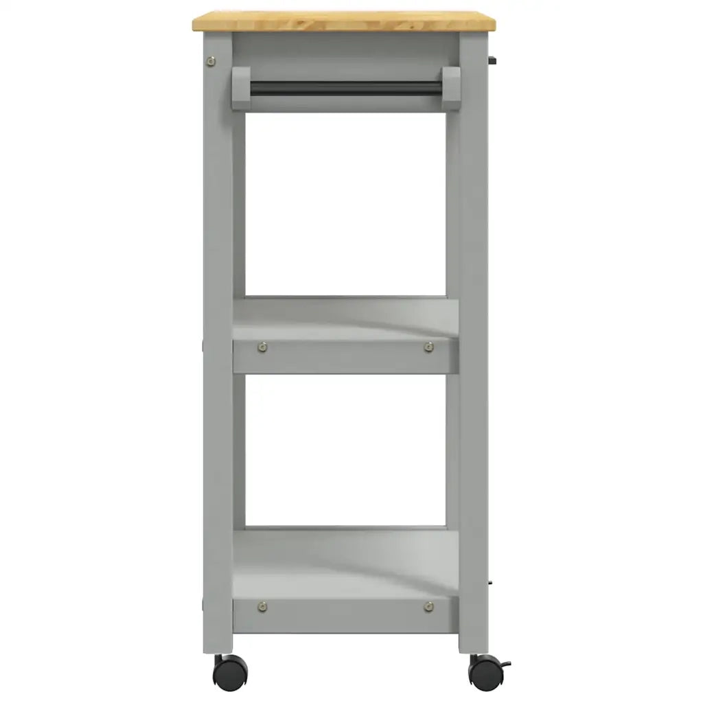 Carrello da Cucina MONZA 60x40x88,5 cm in Legno Massello di Pino 376095