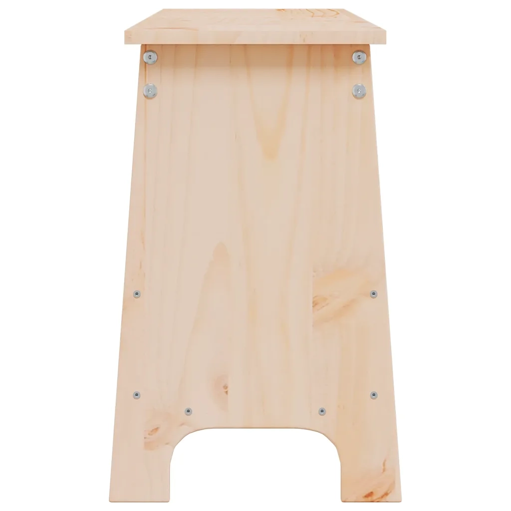Panca da ingresso-Sgabello-Panca da Corridoio 160x28x45 cm in legno massello di pino