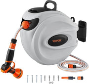 Sistema di irrigazione automatico per giardino a 9 getti - Testa di aspersore - Sistema di sollevamento automatico - Lunghezza del tubo 35m - Montaggio a parete