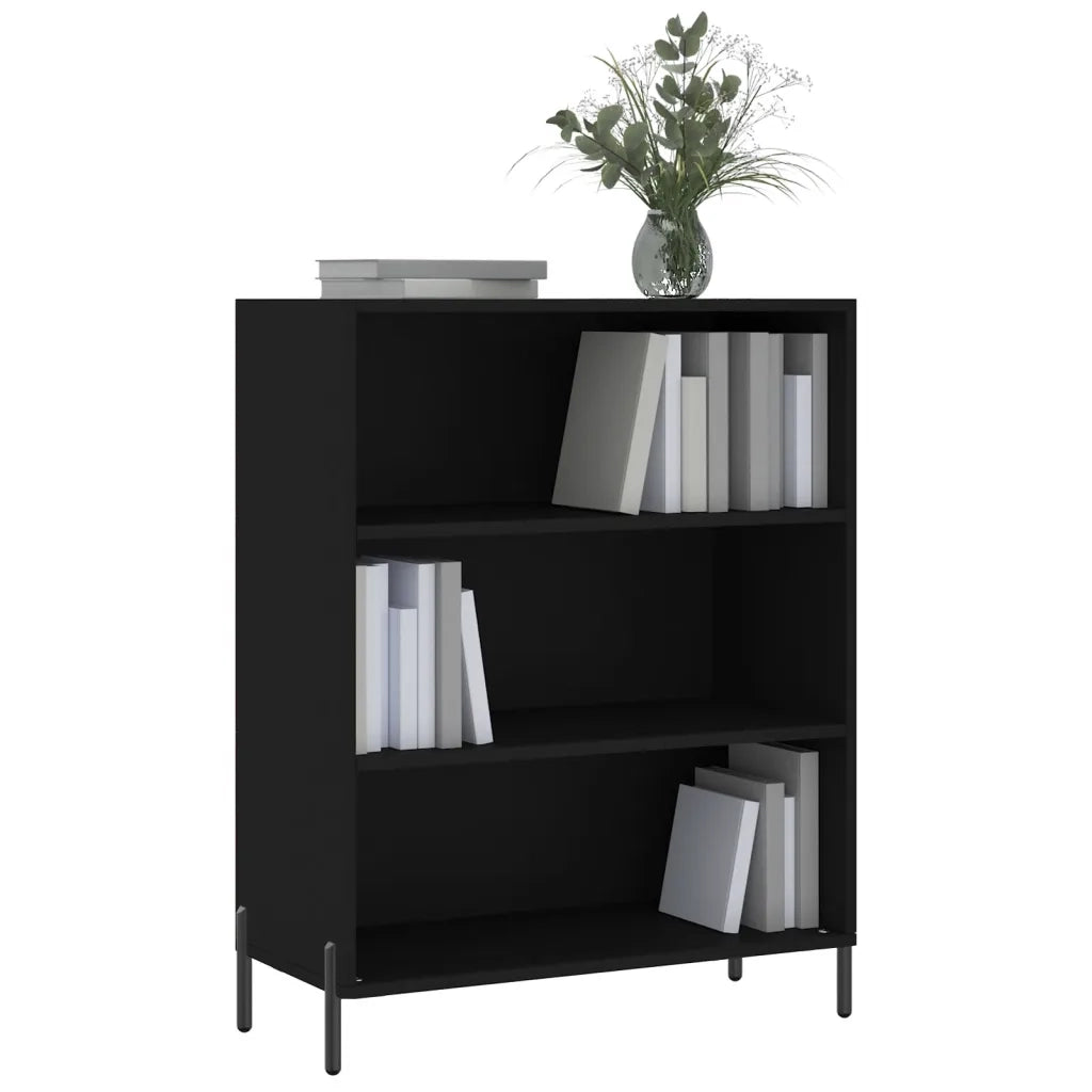Scaffale Nero 69,5x32,5x90 cm in Legno Multistrato 828373