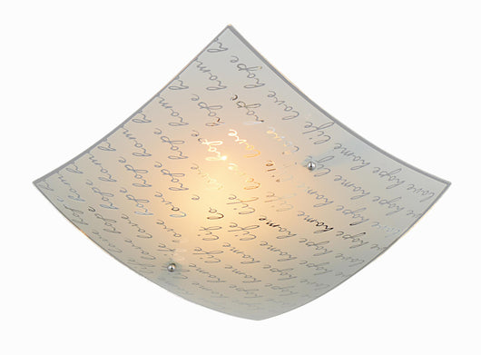 Plafoniera da Interno  E27 in Metallo Bianco