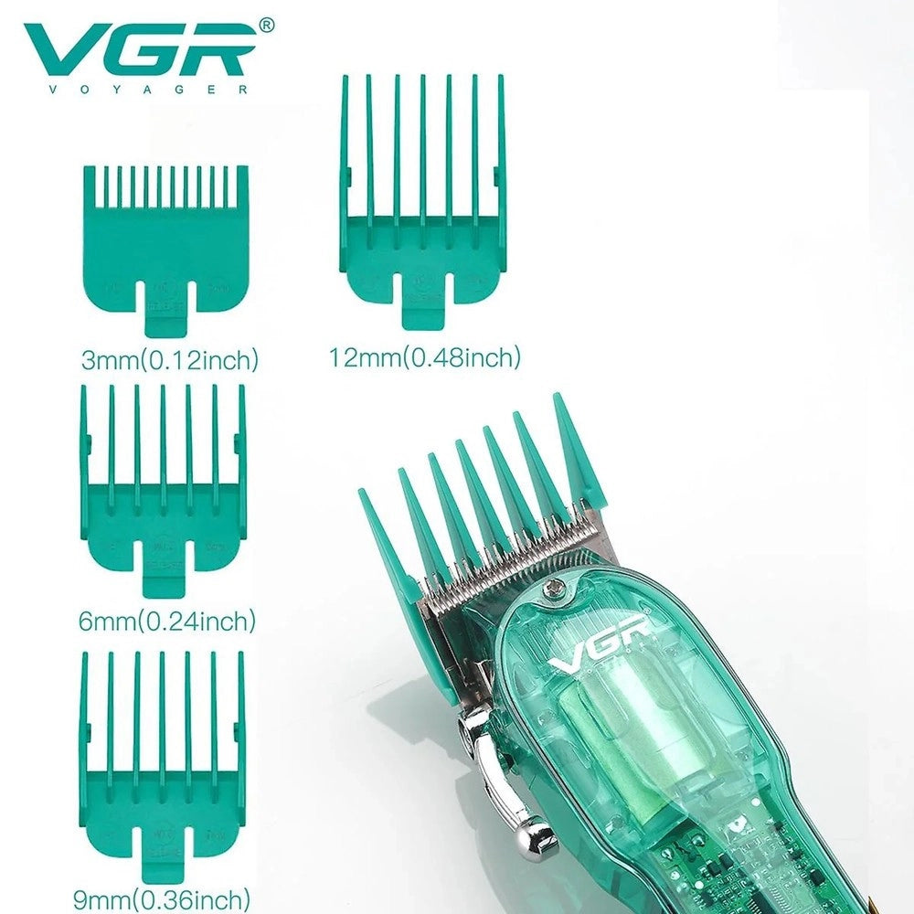 Trade Shop - Tagliacapelli Professionale Uomo Senza Fili Ricaricabile Usb Leva Conica Vgr V-660 -