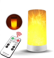 Lampada da tavolo esterna con effetto fiamma LED, caricabile via USB, impermeabile, regolabile su tre livelli di luminosità, effetto fiamma con sensore di gravità, comando a distanza infrarosso wireless e timer, adatta per feste di Halloween.