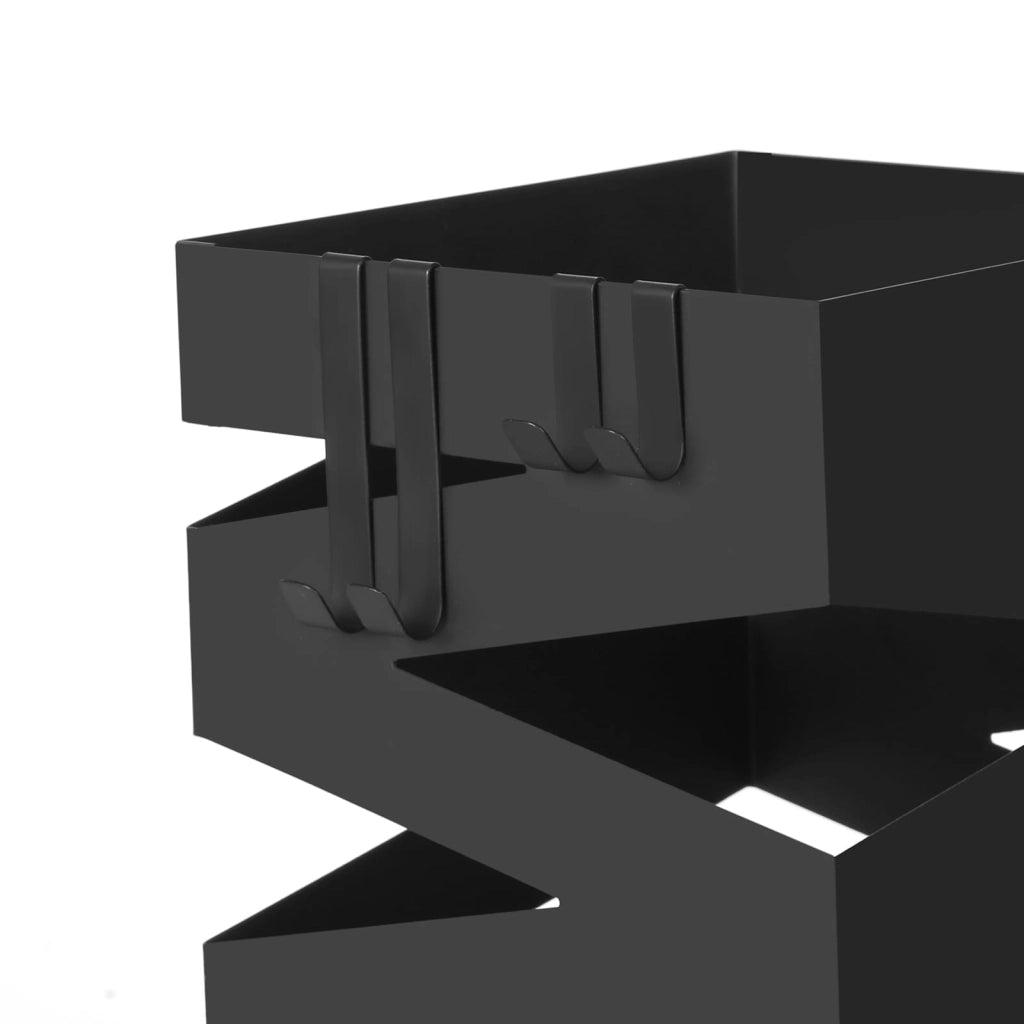 Portaombrelli VALORA - Nero, Metallo, Design Moderno, LUC16B