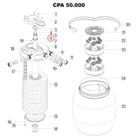 Pezzo di ricambio: serie CPA filtro a pressione per laghetto Boccola in vetro di quarzo