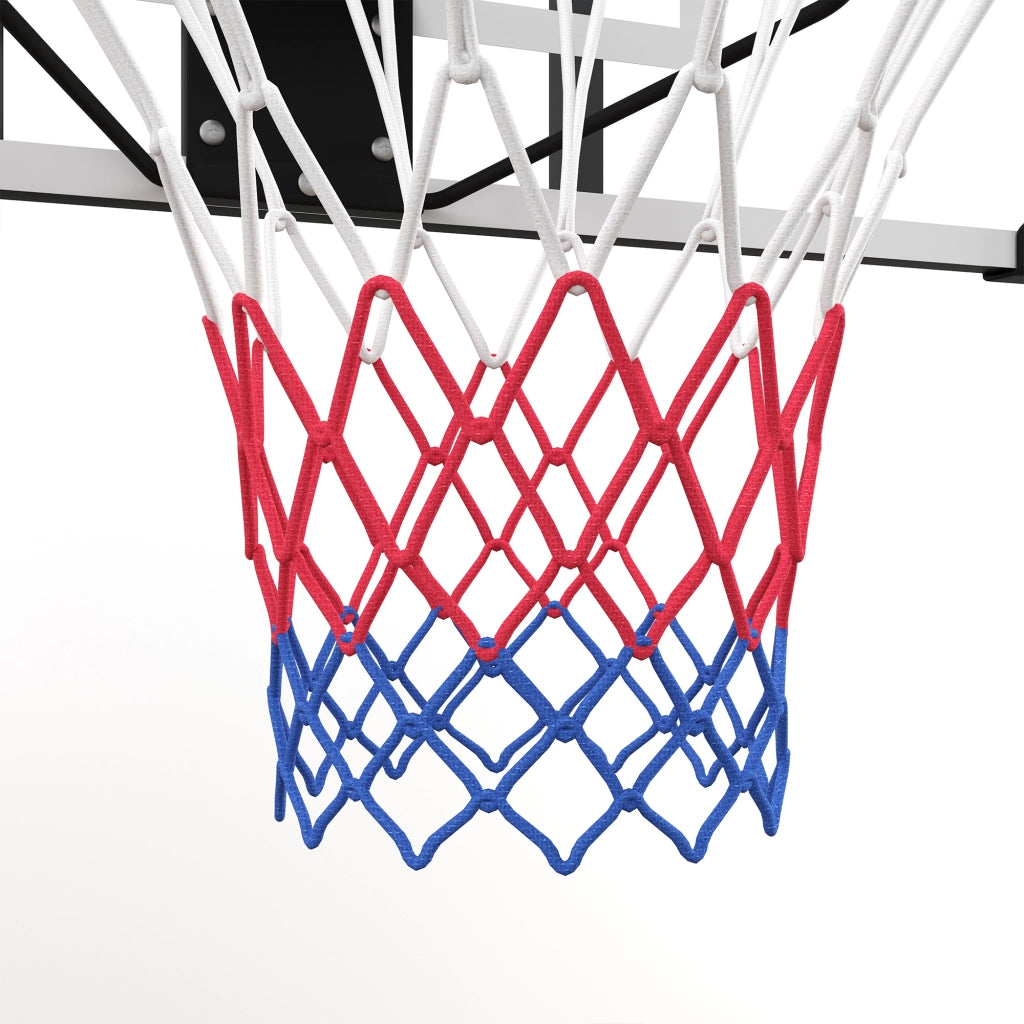 Canestro da basket da parete con tabellone 113 x 61 x 71 cm in acciaio nero