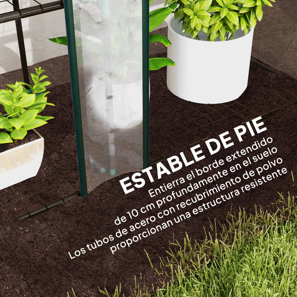 Serra da Giardino con Ripiani 3 Livelli ¨C zephmum ¨C 215x46x151 cm Trasparente