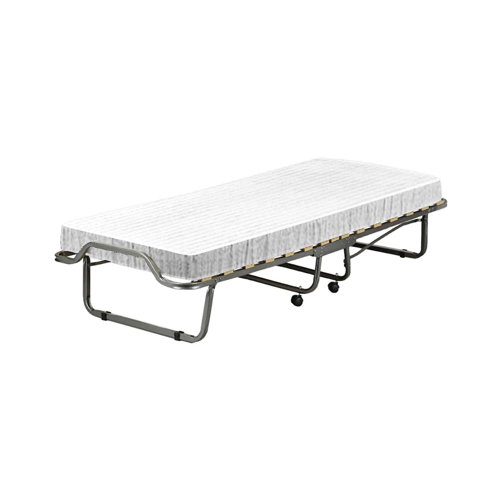 Brandina Aquadolce, Letto Pieghevole Materasso Incluso Made in Italy, Bianco