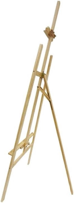 Sedia per pittori 172 cm di altezza in legno di rovere - Ideale seggiolina per pittori per tele fino a 122 cm - Perfetta per atelier, mostre e eventi