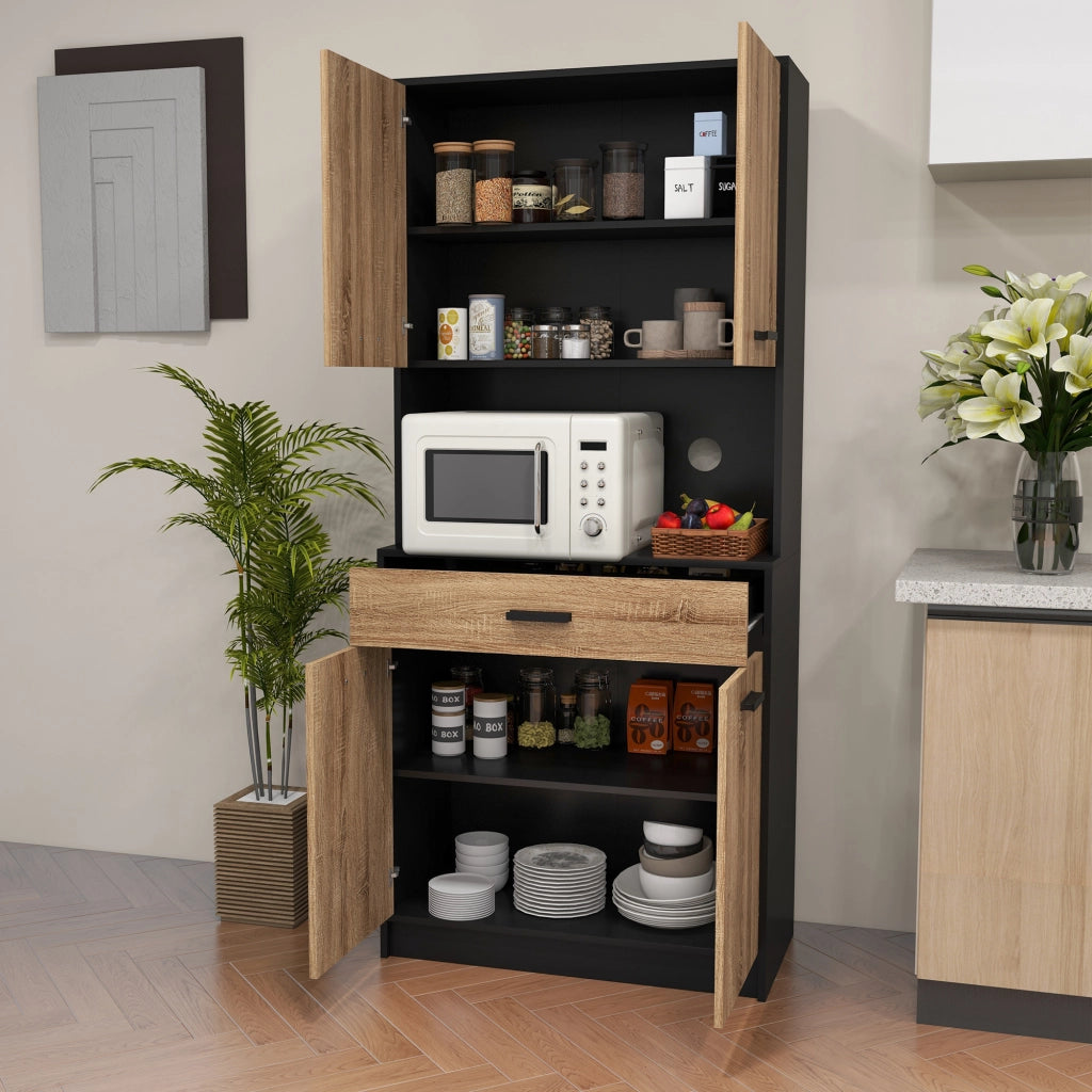 Armadio da cucina ¨C zephmum ¨C bianco 80x40x180 cm