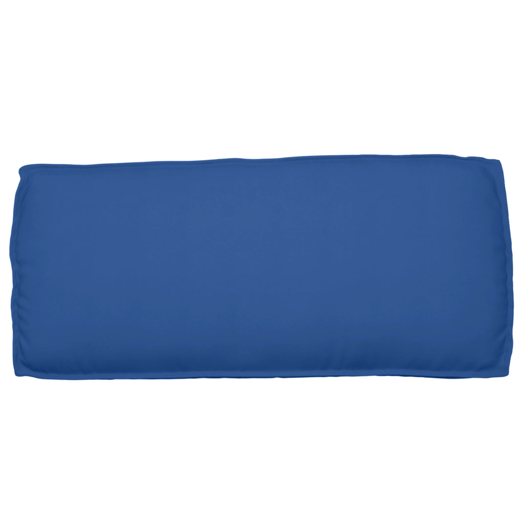 Cuscino per pallet per seduta/schienale Blu Royal 120x50x12 cm in tessuto Oxford