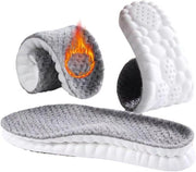 Due pair di calzini invernali unisex con imbottitura termica, invernali, in latex e schiuma, invernali, extra spessi, grigi, EU 41-42