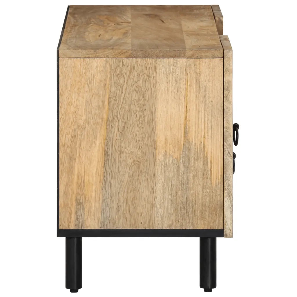 Mobile Porta TV-Mobile per TV-Credenza TV 105x33x46cm in Legno Massello di Mango 935141