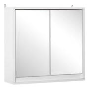 Armadio Bagno con Specchio e Ripiano ¨C Zephmum ¨C Bianco 48x14.5x45 cm