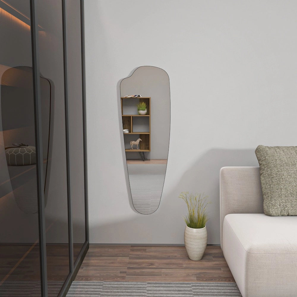 Specchio psichico in legno "Reos" - 40 x 120 cm - Trasparente