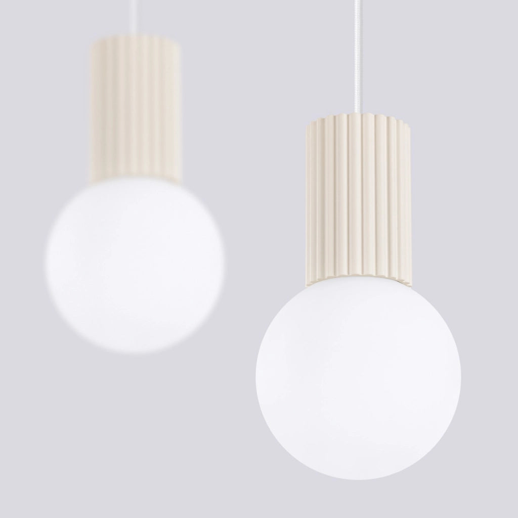 Lampada a sospensione HALO 2L beige