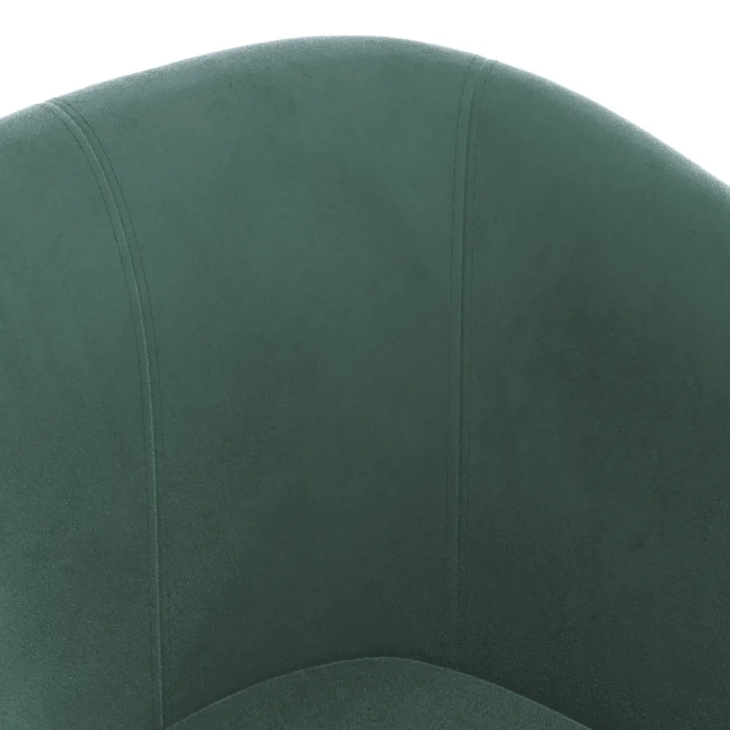 Poltrona | Sedia Relax Cabriolet con Poggiapiedi Verde Scuro in Velluto