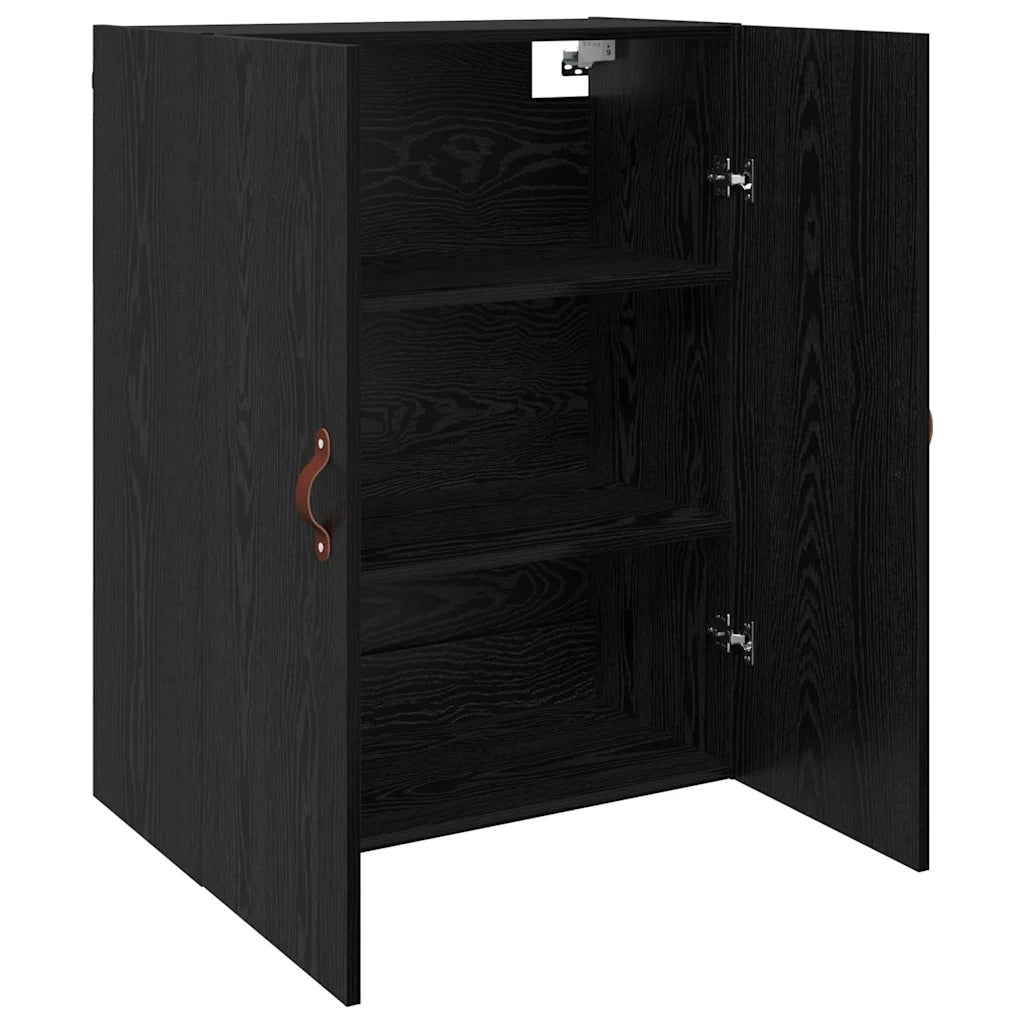 Mobiletto a muro 2 pcs Rovere Nero 69,5 x 34 x 90 cm