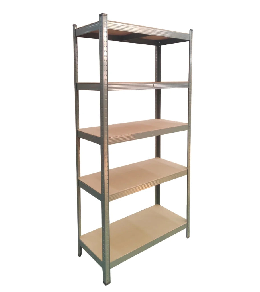 SET 2x ripiani resistenti, 90 x 40 x 180 cm, verniciati grigio