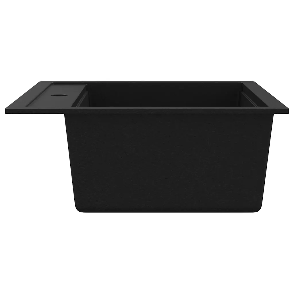 Lavello da Cucina in Granito Vasca Singola Nero CFW8062316