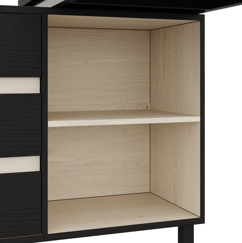 Scrivania angolare 150x100x76 cm con 3 cassetti e 2 ripiani aperti