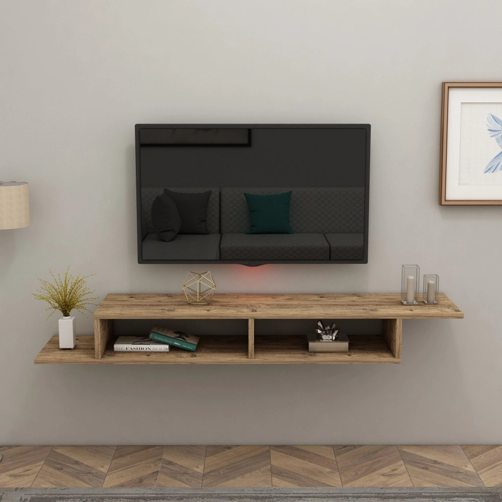 Porta TV in legno "Muson" - 120 x 29 x 18 cm - Pino Atlantico