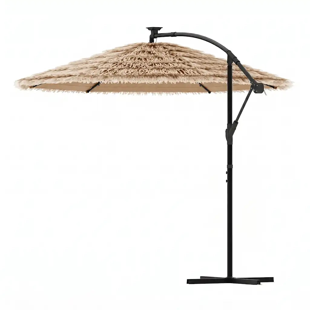 Ombrello | Parasolne Giardino con Palo in Acciaio Marrone 269x269x235 cm