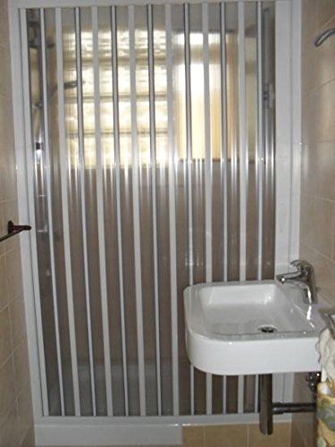 Box doccia Amalfi in PVC - 1 lato, apertura laterale a soffietto - Misura: 140 x h185