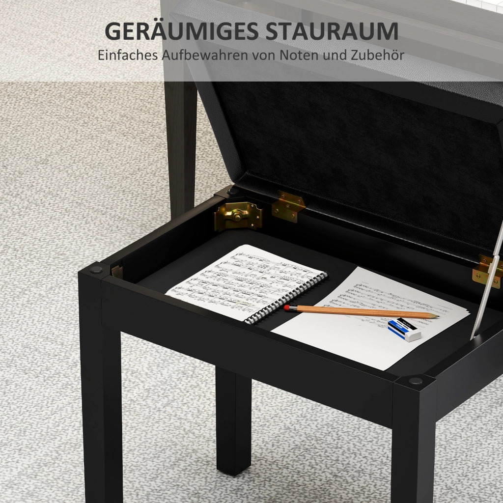 Sedia da pranzo con schienale imbottito, braccioli e rivestimento in similpelle nero ¨C zephmum ¨C struttura in legno