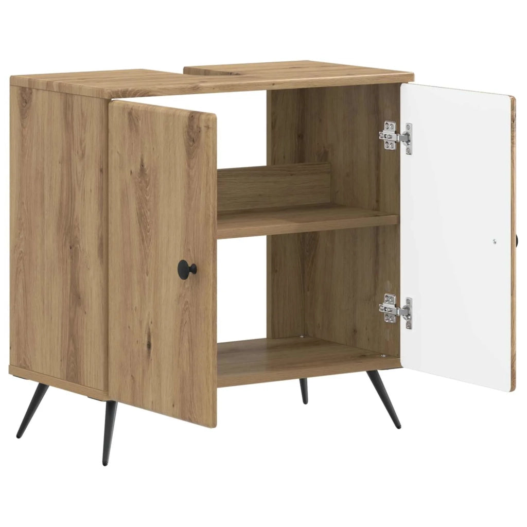 Armadio per Lavabo da Bagno BREDA Rovere Artigianale 897454