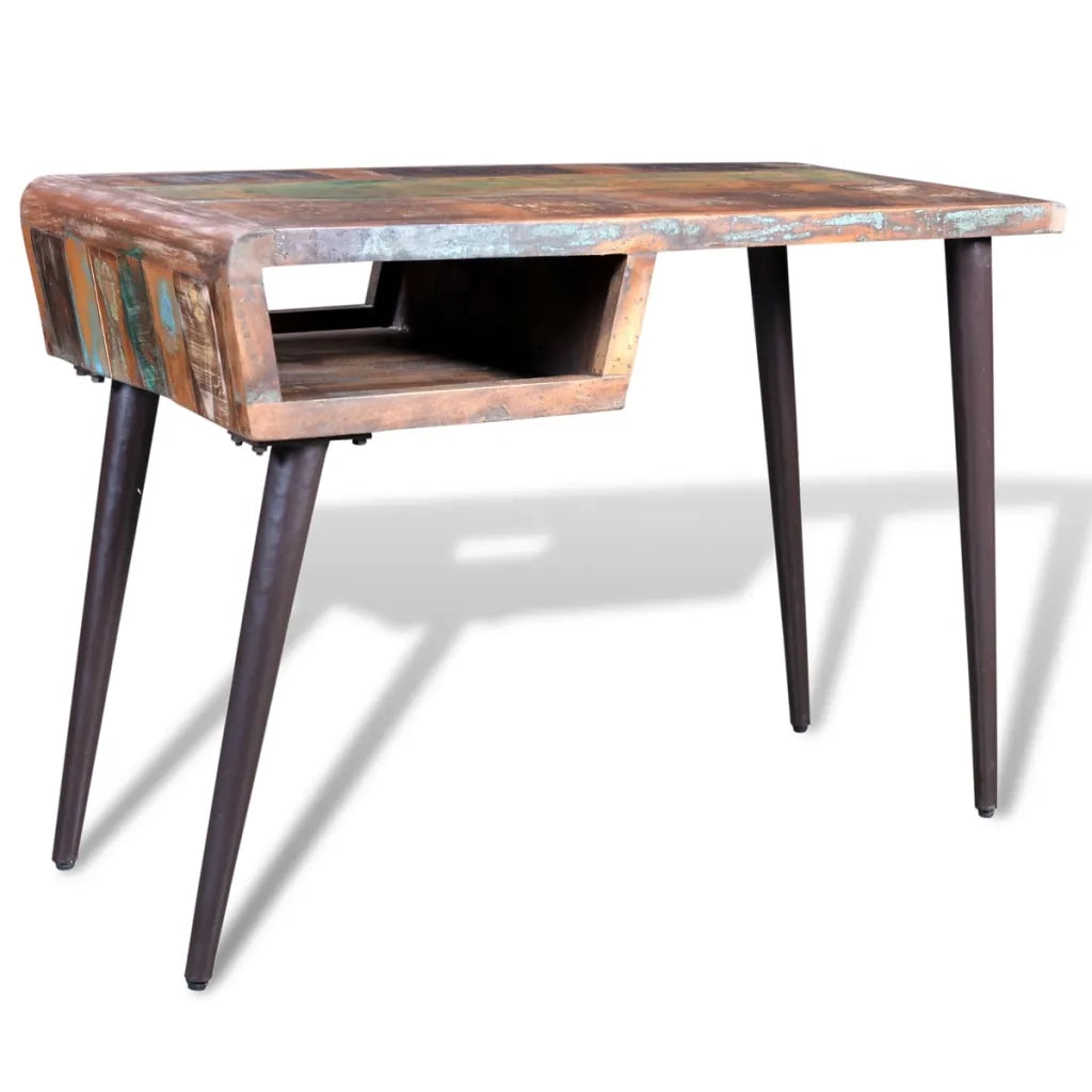 Scrivania in Legno di Recupero con Gambe in Ferro cod mxl 69107