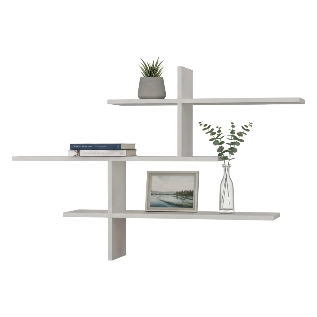Maliksi, Mensola 4 Ripiani, 123x22x81h cm Bianco