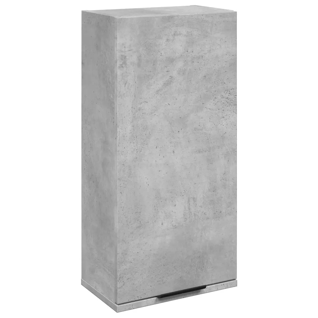 Mobile da Bagno a Parete Grigio Cemento 32x20x67 cm