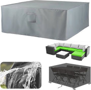Copertura rettangolare per tavoli da giardino 120 x 95 x 80 cm – Resistente ai raggi UV e impermeabile al vento con apertura di ventilazione