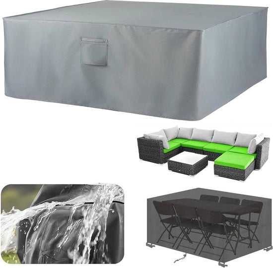 Copertura rettangolare per tavoli da giardino 120 x 95 x 80 cm – Resistente ai raggi UV e impermeabile al vento con apertura di ventilazione