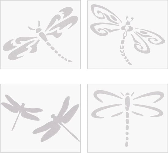Decalcafo Auto Sticker Decal Vinile Acqua-Resistente per Decorazione del Veicolo - 8 Fogli - Bianco
