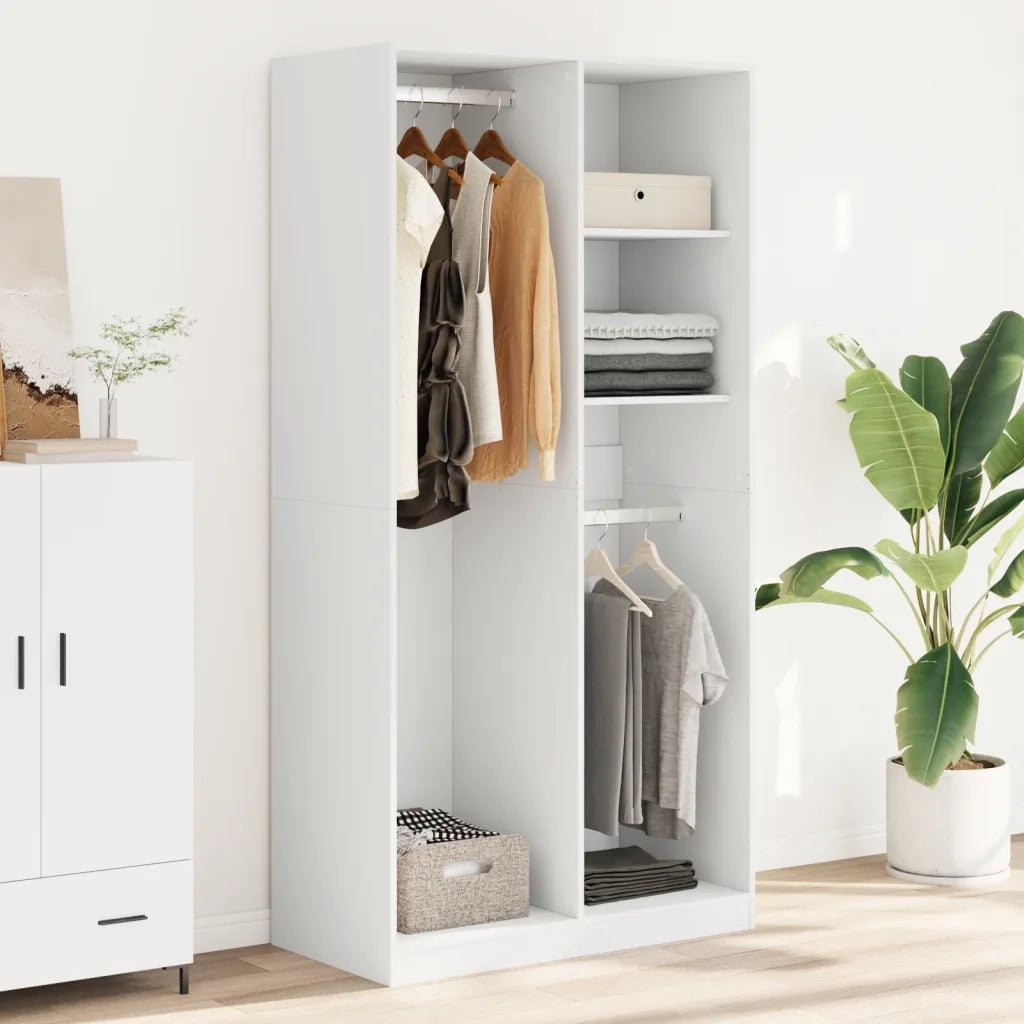 Armadio Bianco 100x50x200 cm in Legno Multistrato CFW5858531