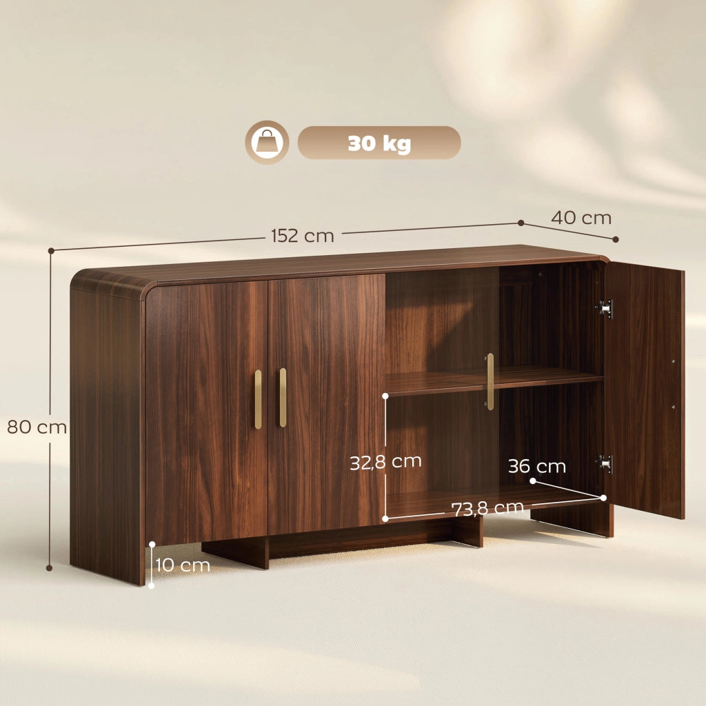 Armadio da cucina ¨C zephmum ¨C noce 152x40x80