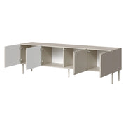 Mornago, Mobile Porta tv un Ripiano, 200x42x60h cm Beige