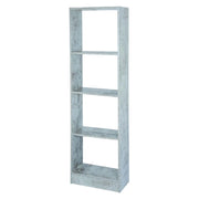 Libreria 4 Vani A Giorno 40x24x137 Legno Cemento