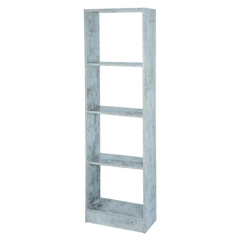 Libreria 4 Vani A Giorno 40x24x137 Legno Cemento
