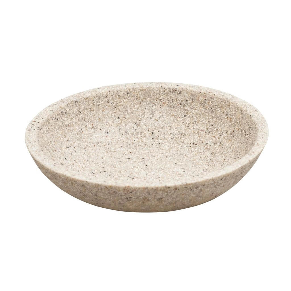 PORTASAPONE AFRA D.13XH3CM SABBIA IN RESINA