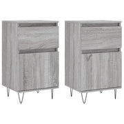 Credenze 2 pz | Madia | Buffet da pranzo | Armadio da pranzo Grigio Sonoma 40x35x70 cm in Legno Multistrato