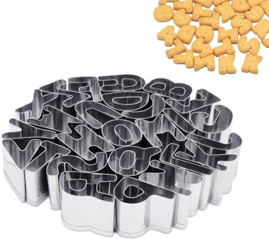 Forme per torte 26 pezzi - Forme per biscotti - Forme per decorazioni - Acciaio inossidabile - Resistente al calore - 2 cm di altezza