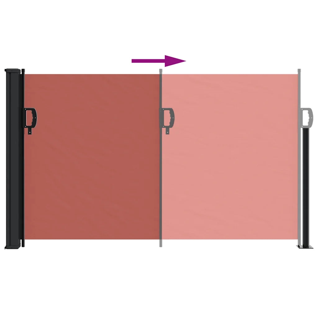 Tenda da Sole Laterale Retrattile Terracotta 120x600 cm 4004498